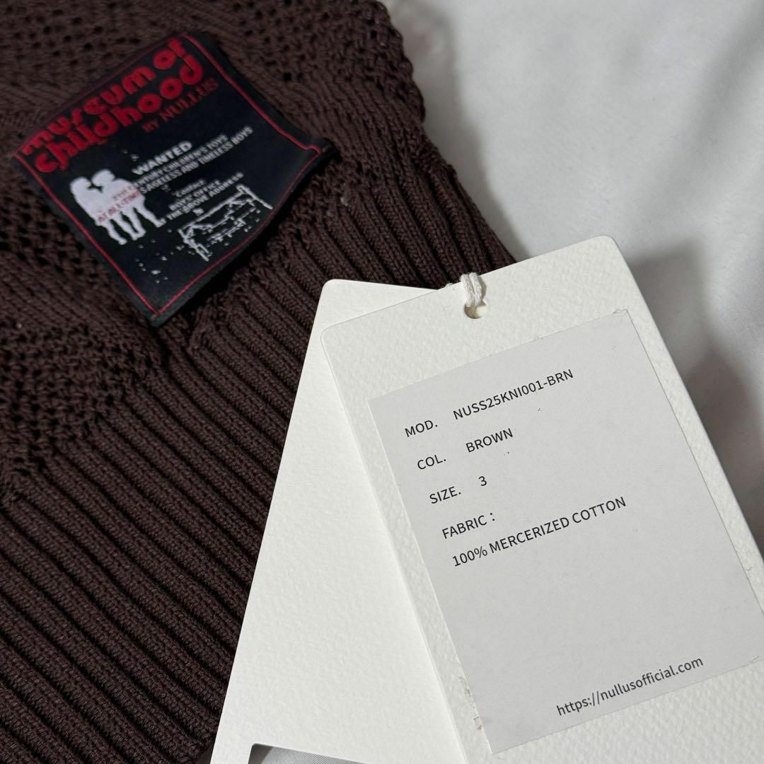 深水光太着用】 NULLUS KNITTED SWEATER ニット セーターの通販 深水光太着用】 NULLUS KNITTED SWEATER ニット セーターの通販
