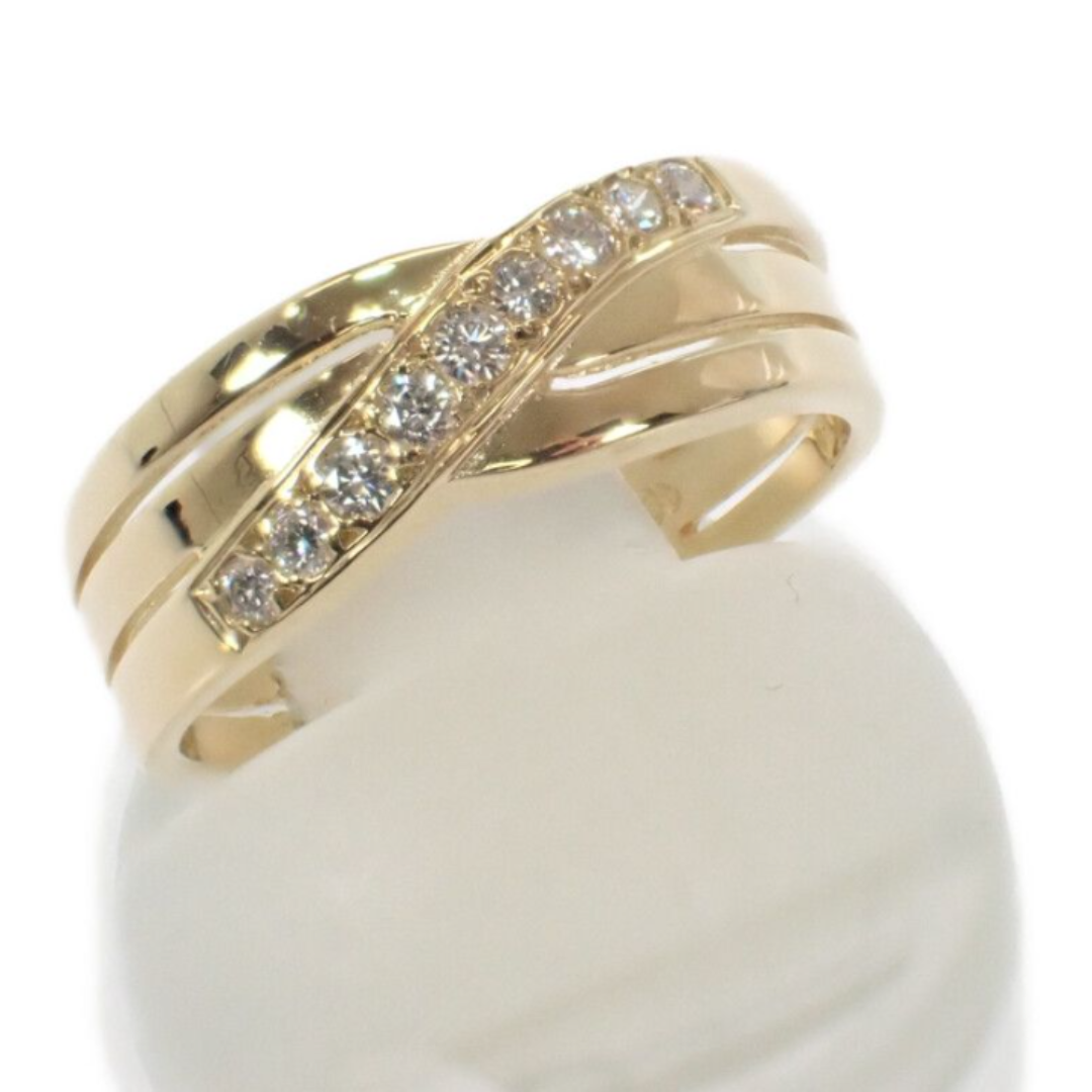 MIKIMOTO - Aランク MIKIMOTO K18YG ダイヤモンドリング  9号