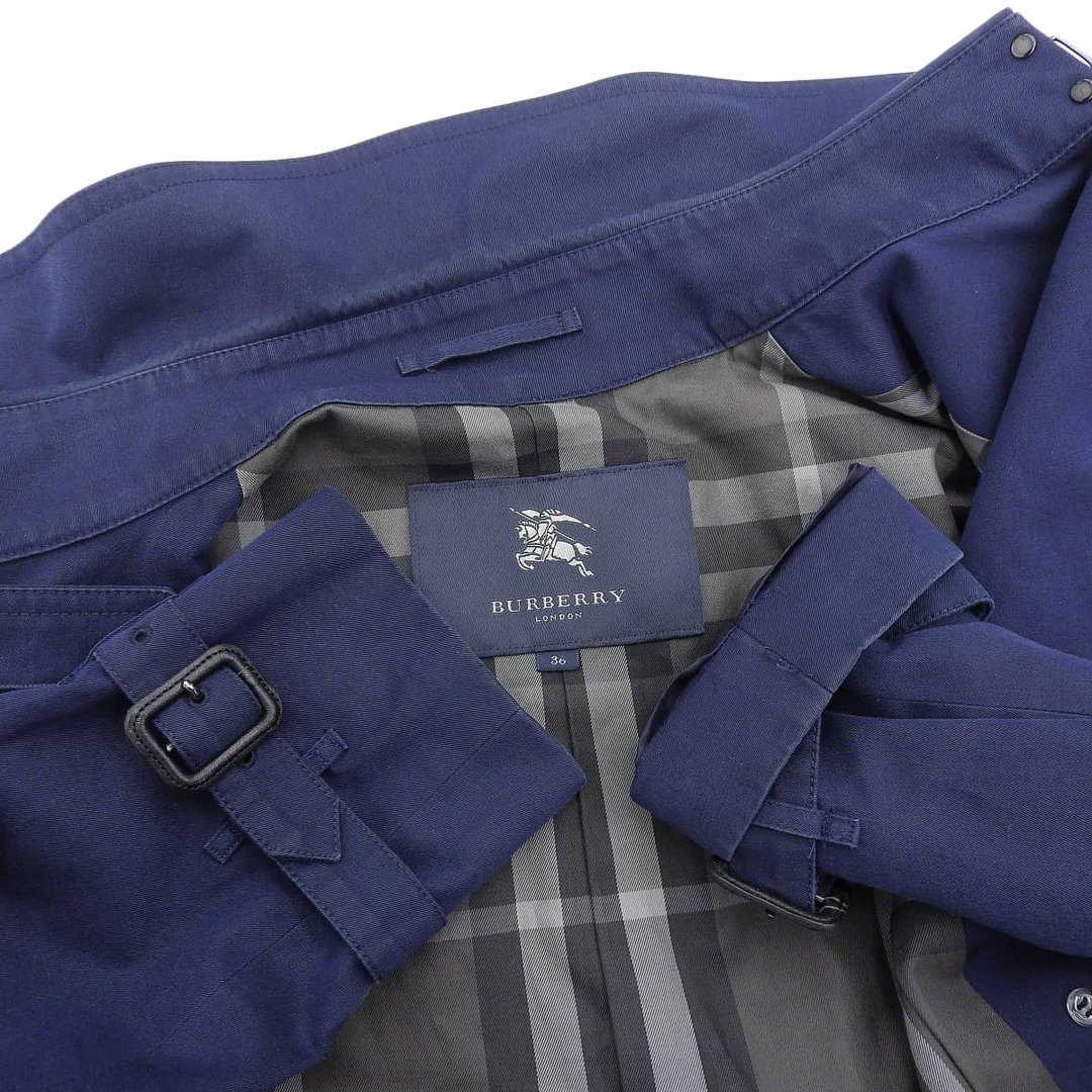 BURBERRY - バーバリー トレンチコート レディース ネイビー BURBERRY - バーバリー トレンチコート レディース ネイビー