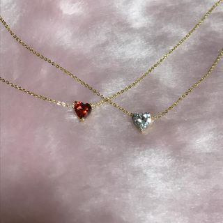 シロップ(syrup.)のHeart Stone ネックレス red Rose Marie seoir(ネックレス)