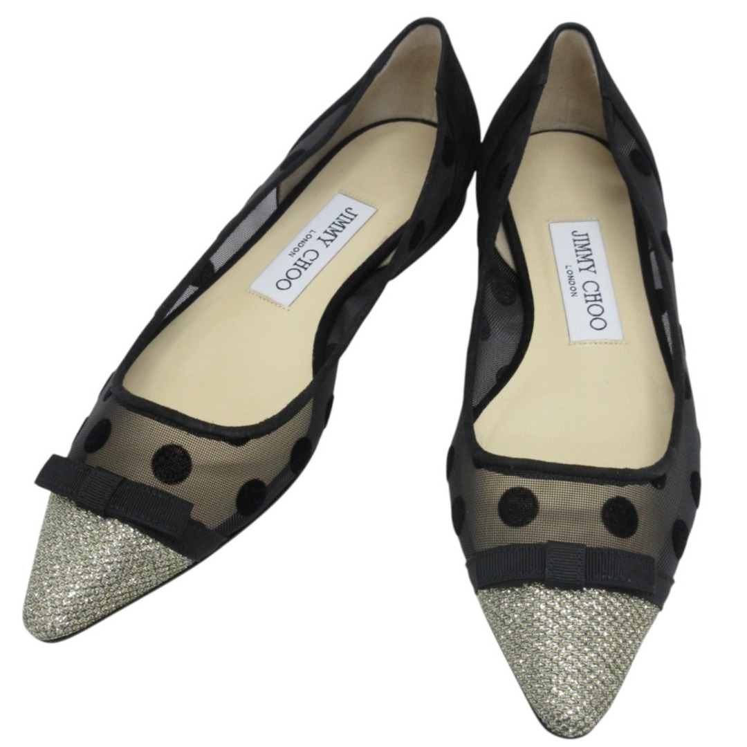 JIMMY CHOO - 美品 JIMMY CHOO ジミーチュウ DOROTHY FLAT JIMMY CHOO - 美品 JIMMY CHOO ジミーチュウ DOROTHY FLAT