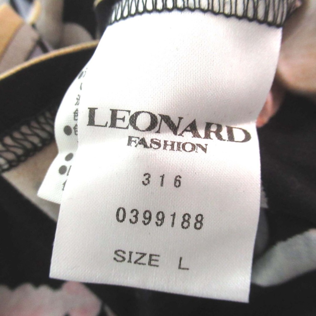 LEONARD - 美品 LEONARD レオナール フラワープリント ショート LEONARD - 美品 LEONARD レオナール フラワープリント ショート