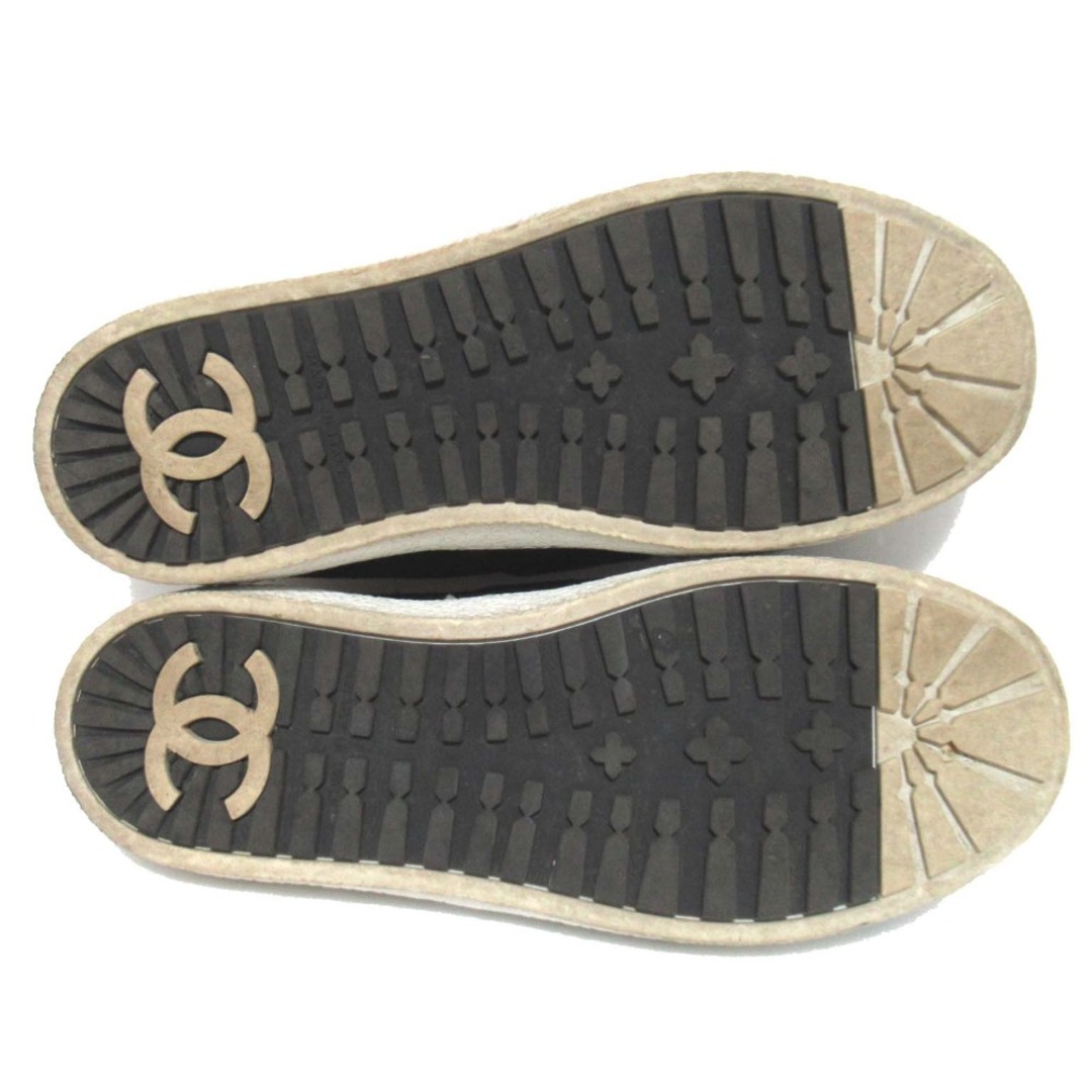 CHANEL - 美品 CHANEL シャネル ココマーク スエード×ツイード CHANEL - 美品 CHANEL シャネル ココマーク スエード×ツイード