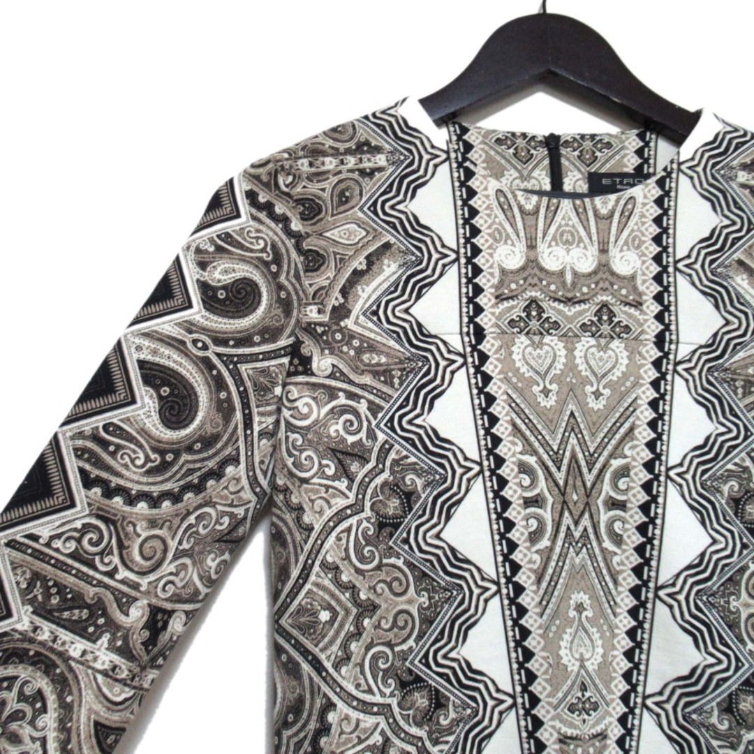 ETRO - 良品 ETRO エトロ ペイズリー柄 総柄 七分袖 プル ETRO - 良品 ETRO エトロ ペイズリー柄 総柄 七分袖 プル