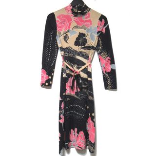 LEONARD - 良品 LEONARD レオナール フラワー柄 総柄 カシミヤ LEONARD - 良品 LEONARD レオナール フラワー柄 総柄 カシミヤ