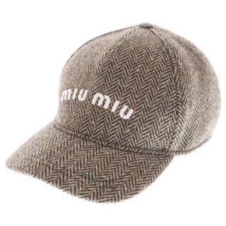 MIU MIU - ミュウミュウ MIU MIU キャップ デニム ロゴ ベース MIU MIU - ミュウミュウ MIU MIU キャップ デニム ロゴ ベース