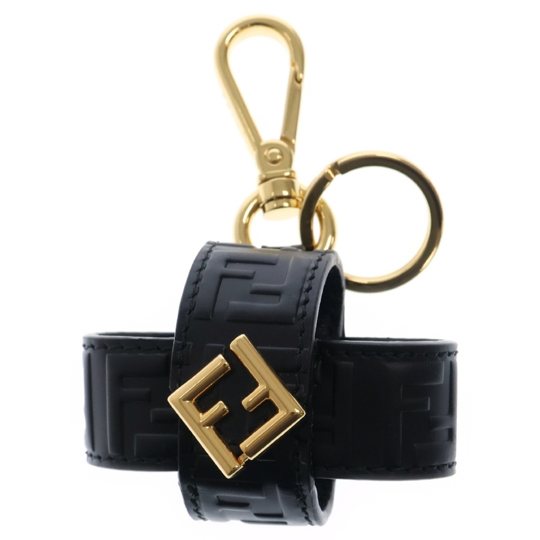FENDI - FENDI フェンディ エアポッツケース ブラック レザー FENDI - FENDI フェンディ エアポッツケース ブラック レザー