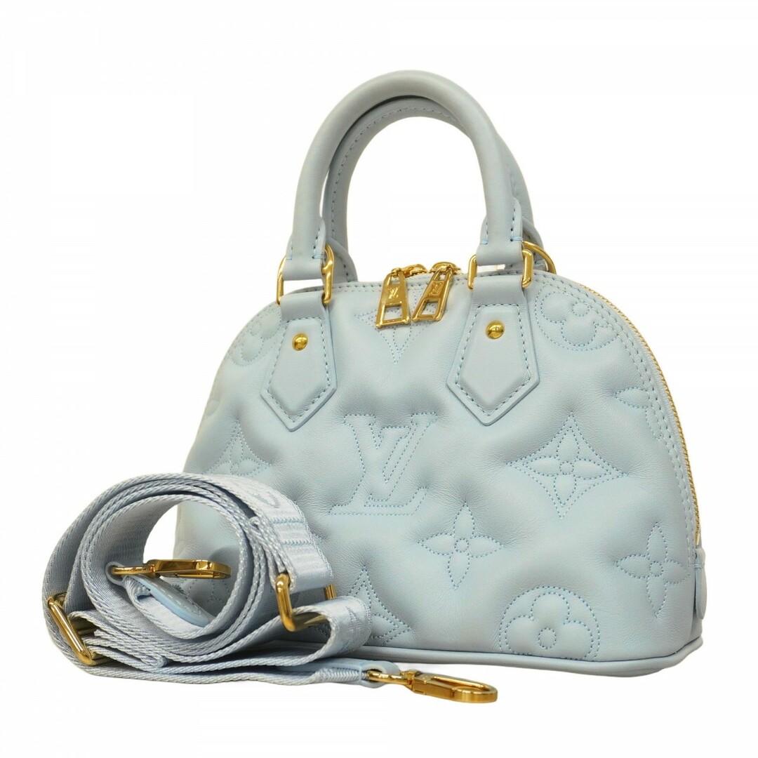 LOUIS VUITTON - 【5ce5751】ルイヴィトン ハンドバッグ バブルグラム アルマBB M59822 ブルー グラシエール【中古】レディース