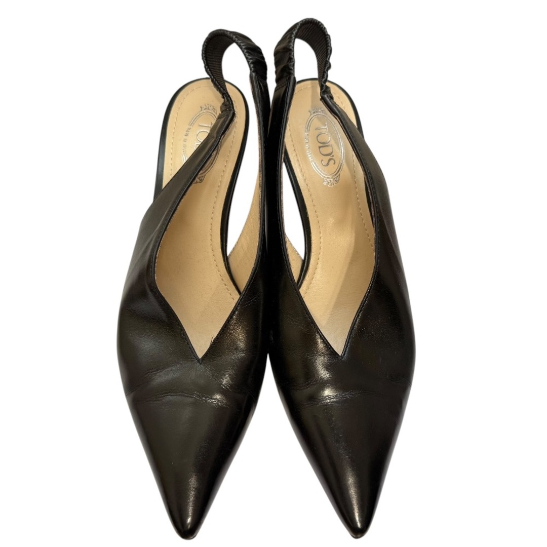 TOD'S - 美品 TOD'S トッズ レザー ポインテッドトゥ スリング TOD'S - 美品 TOD'S トッズ レザー ポインテッドトゥ スリング