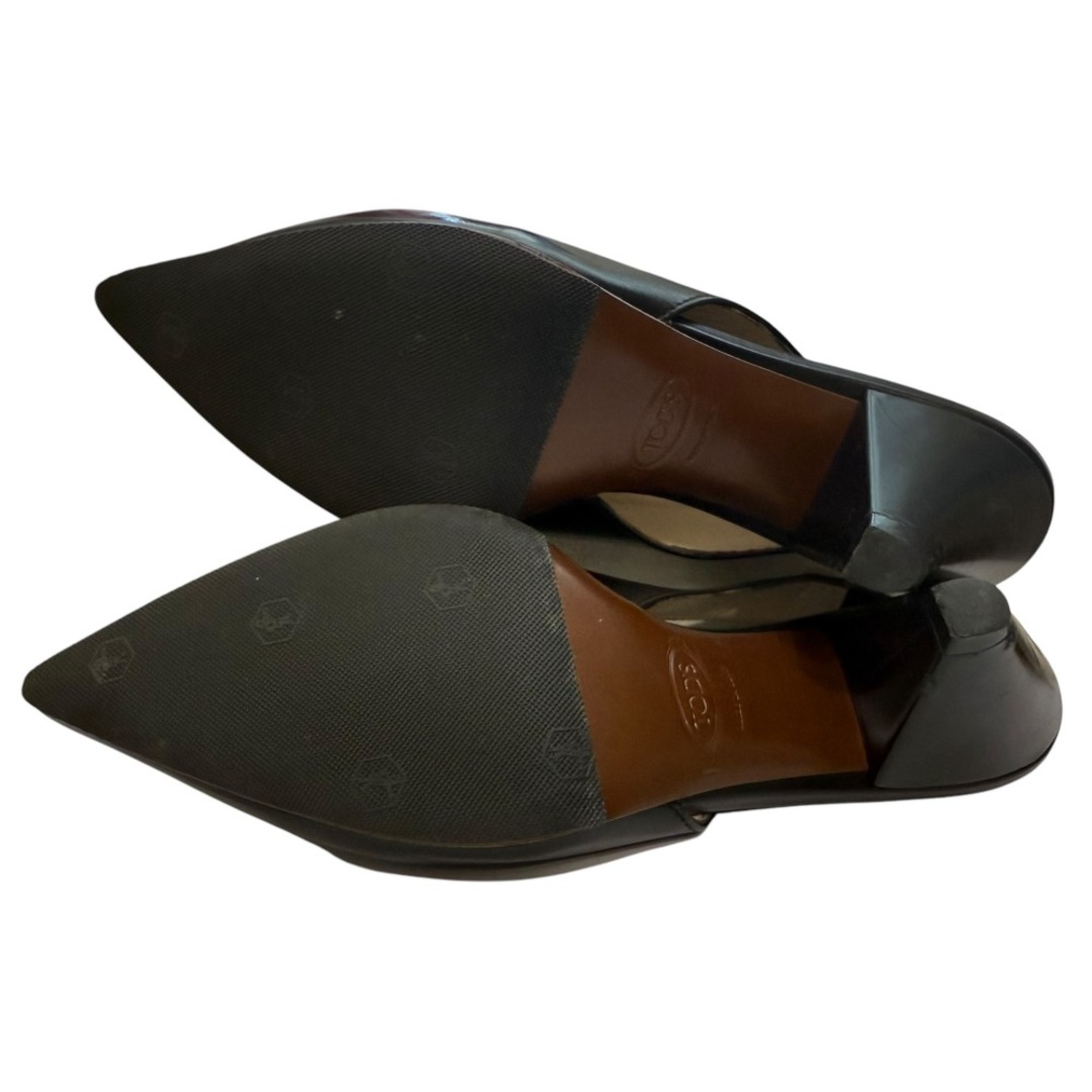 TOD'S - 美品 TOD'S トッズ レザー ポインテッドトゥ スリング TOD'S - 美品 TOD'S トッズ レザー ポインテッドトゥ スリング