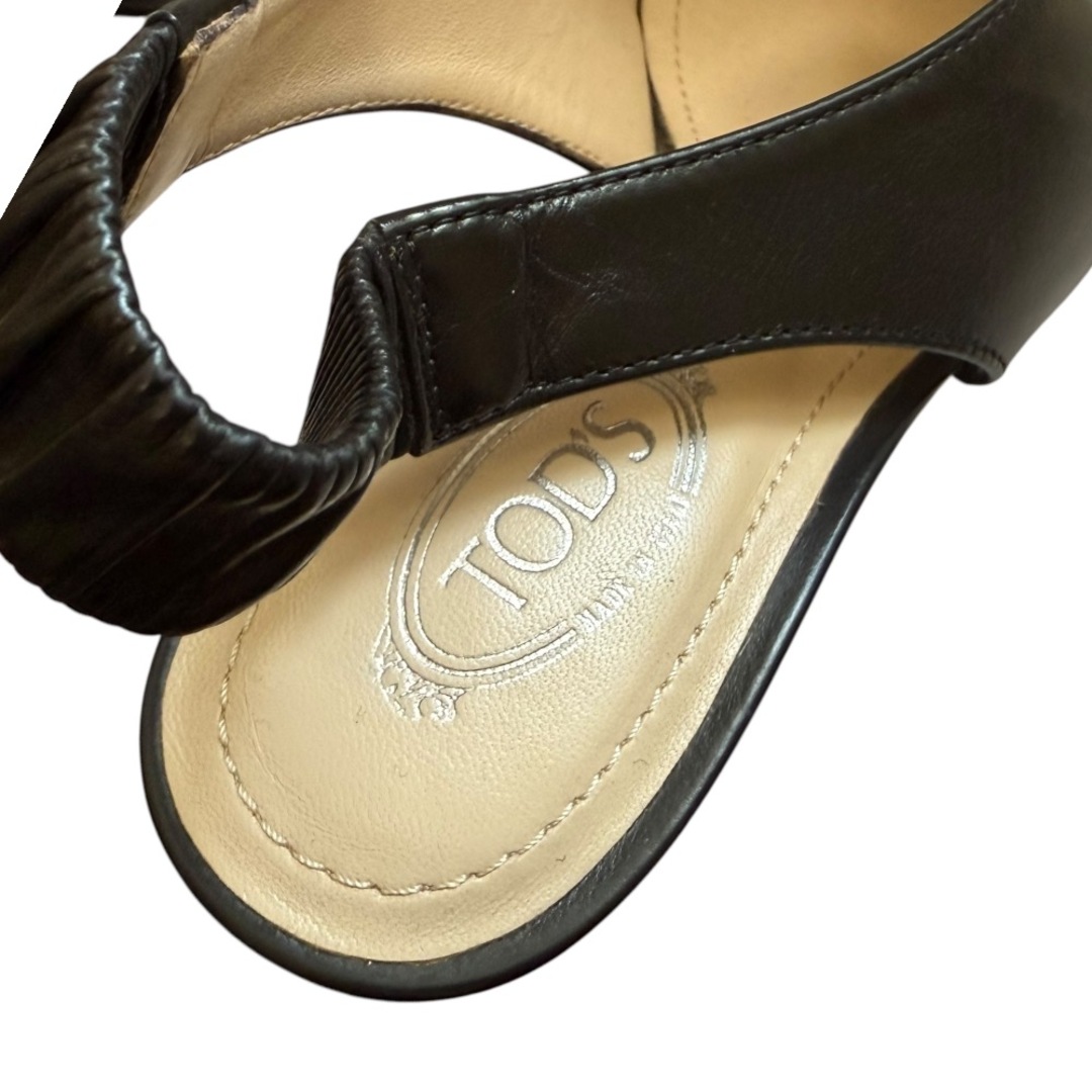 TOD'S - 美品 TOD'S トッズ レザー ポインテッドトゥ スリング TOD'S - 美品 TOD'S トッズ レザー ポインテッドトゥ スリング