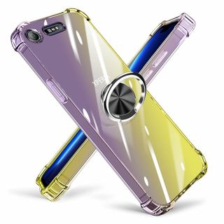 【特価商品】YULNCUZ Sony Xperia XZ1 ケース リング クリ(その他)