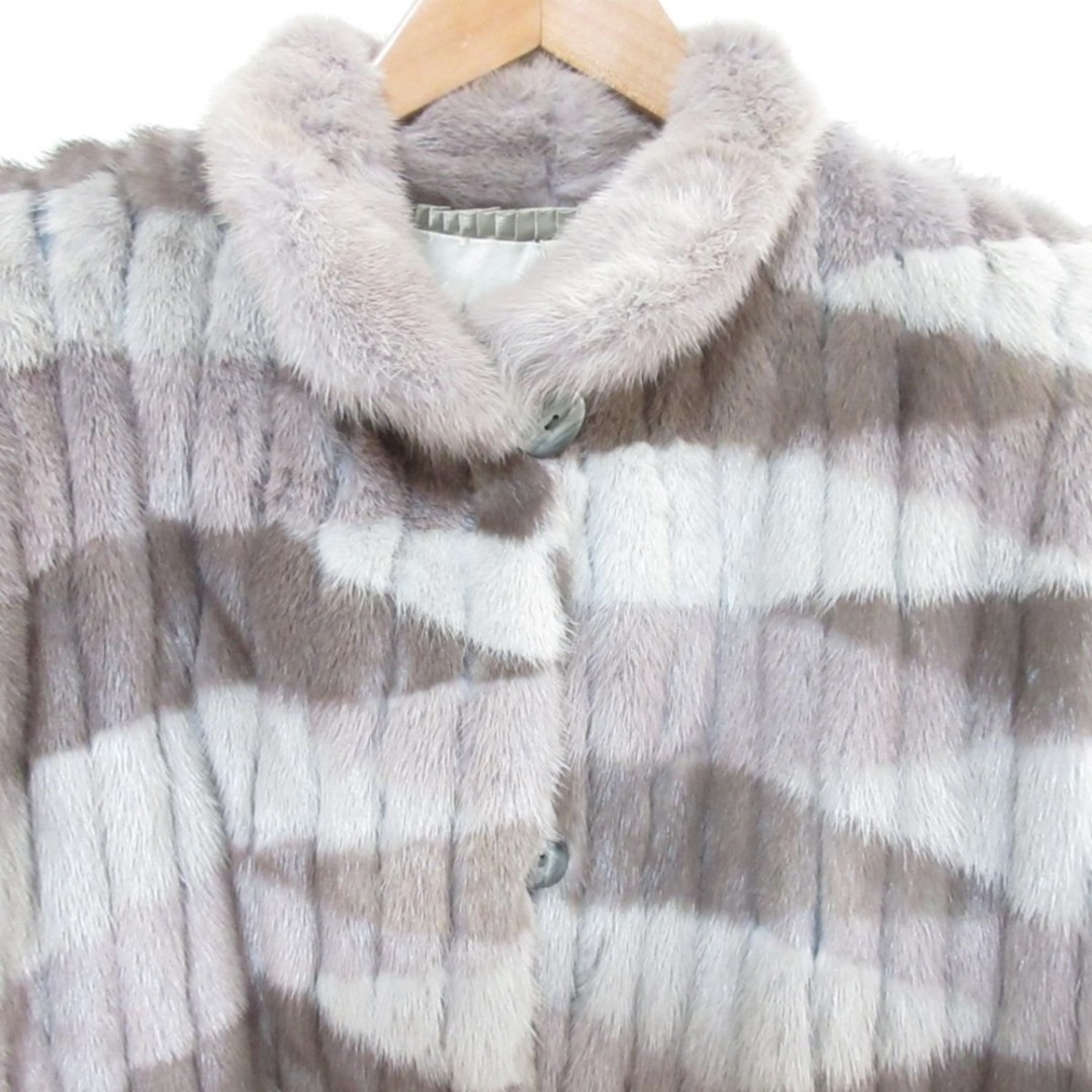 FURRIER Bennie ファーリアベニー ボーダー柄 毛皮 染め FURRIER Bennie ファーリアベニー ボーダー柄 毛皮 染め