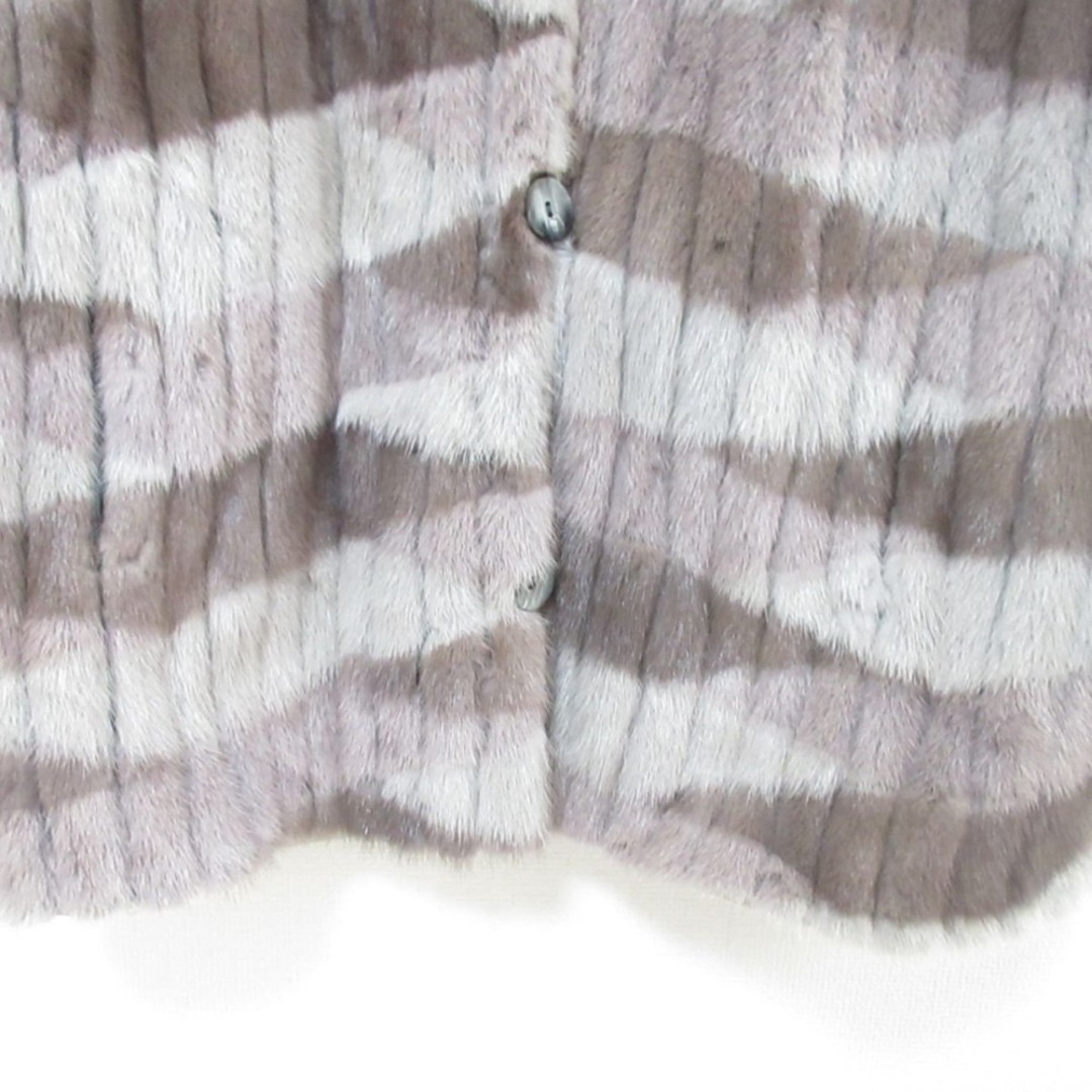 FURRIER Bennie ファーリアベニー ボーダー柄 毛皮 染め FURRIER Bennie ファーリアベニー ボーダー柄 毛皮 染め