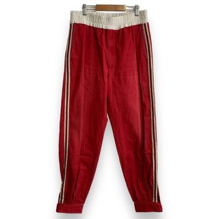 GUCCI - GUCCI グッチ 18SS サイドライン ギャバジンテーパード GUCCI - GUCCI グッチ 18SS サイドライン ギャバジンテーパード
