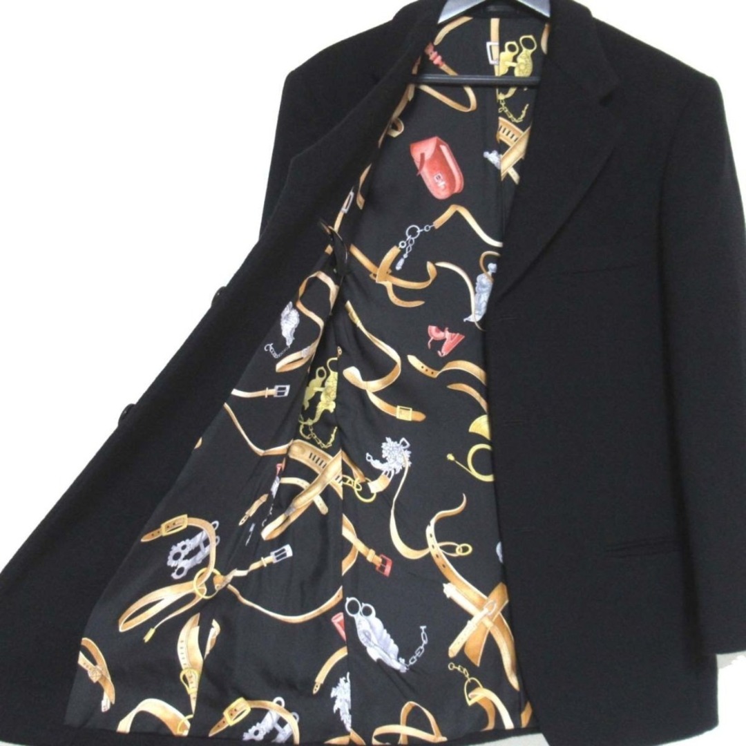 LEONARD - 美品 LEONARD HOMME レオナールオム 総柄シルク裏地 LEONARD - 美品 LEONARD HOMME レオナールオム 総柄シルク裏地
