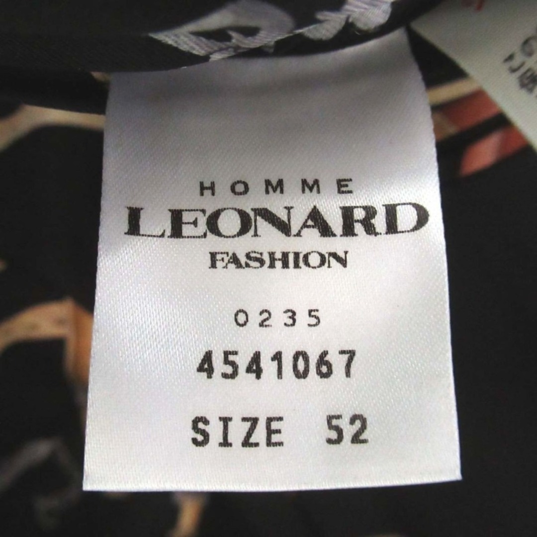 LEONARD - 美品 LEONARD HOMME レオナールオム 総柄シルク裏地 LEONARD - 美品 LEONARD HOMME レオナールオム 総柄シルク裏地