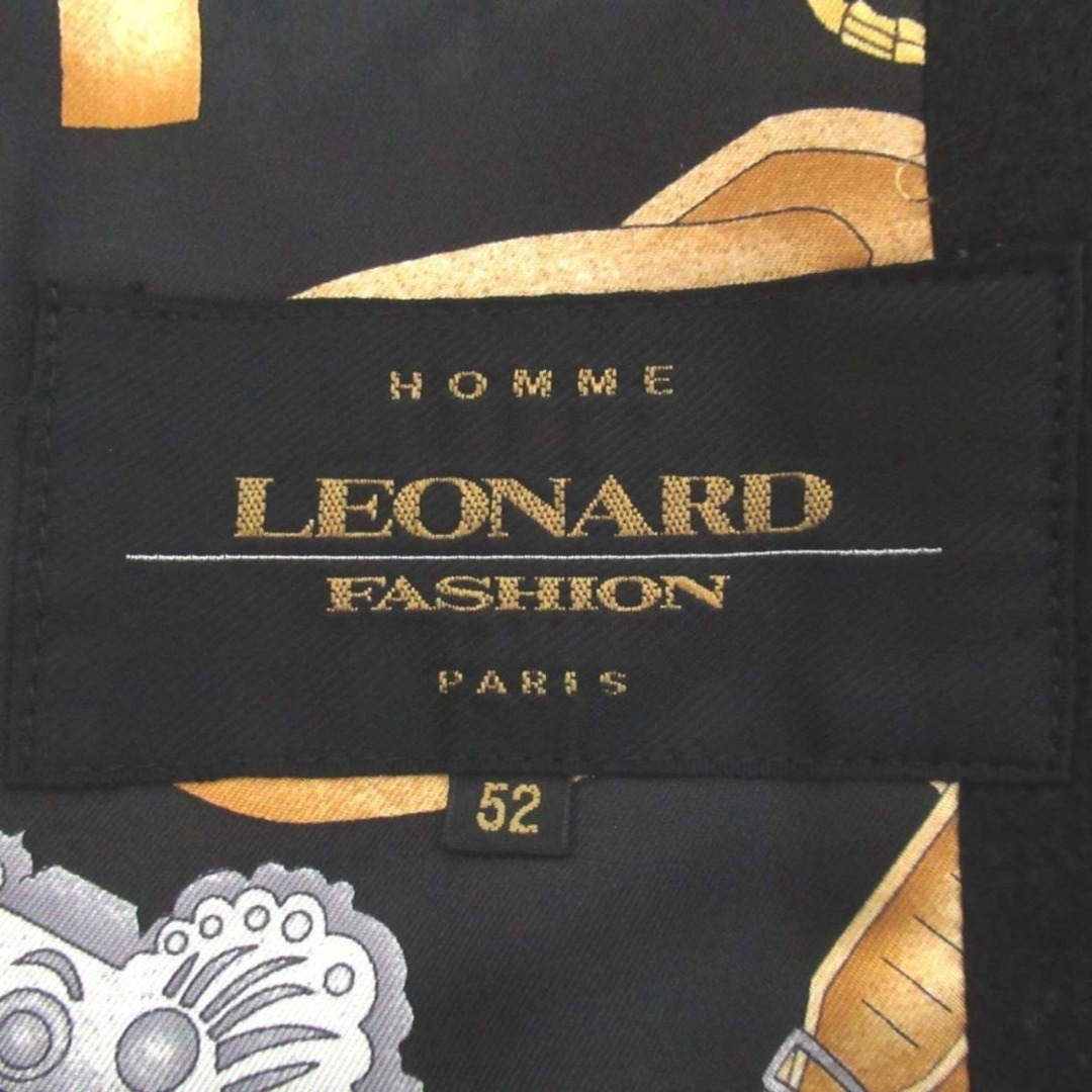 LEONARD - 美品 LEONARD HOMME レオナールオム 総柄シルク裏地 LEONARD - 美品 LEONARD HOMME レオナールオム 総柄シルク裏地
