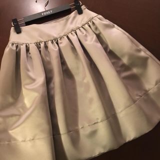 フォクシー(FOXEY)の超美品☆ARMANI COLLEZIONI アルマーニ☆美スカート☆シルバー S(ひざ丈スカート)