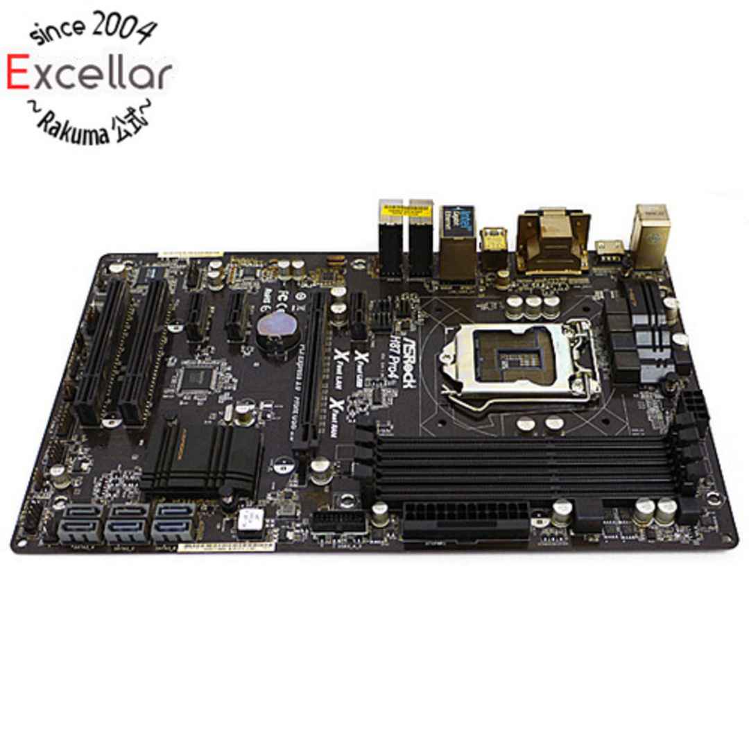 intel(インテル)のASRock製 ATXマザーボード H87 Pro4 LGA1150 訳あり スマホ/家電/カメラのPC/タブレット(PCパーツ)の商品写真