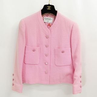 CHANEL - シャネル CHANEL ノーカラージャケット ツイード CHANEL - シャネル CHANEL ノーカラージャケット ツイード