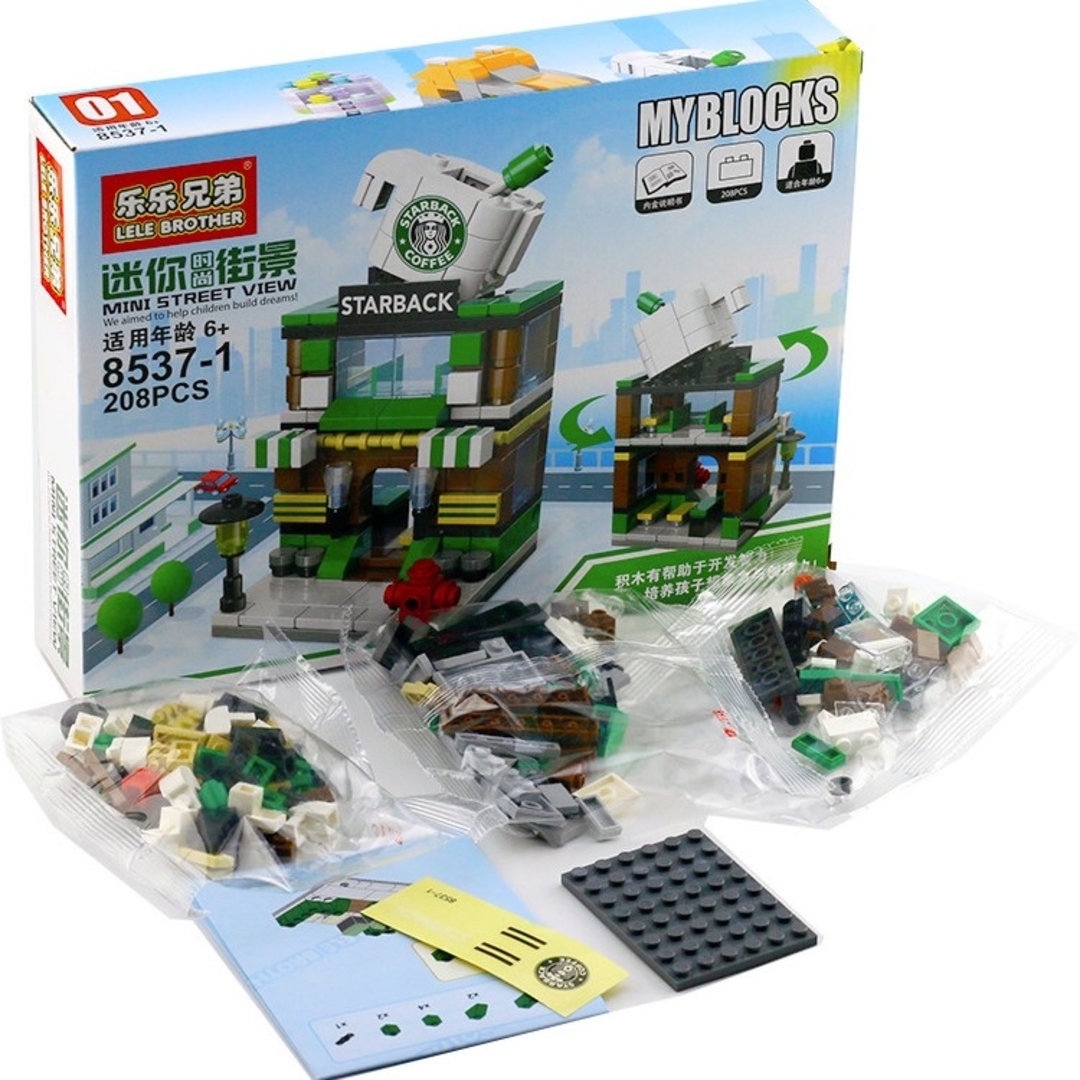 【即日発送】★レゴ互換★街づくりの店舗セット★8体in1★1439PCS キッズ/ベビー/マタニティのおもちゃ(積み木/ブロック)の商品写真