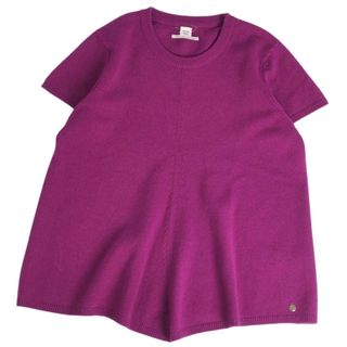 HERMES - 【タグ付新品未使用】HERMES カシミア半袖セーターの HERMES - 【タグ付新品未使用】HERMES カシミア半袖セーターの