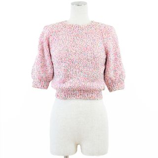 CHANEL - CHANEL カシミヤ ニット ラインストーン ココマーク CHANEL - CHANEL カシミヤ ニット ラインストーン ココマーク