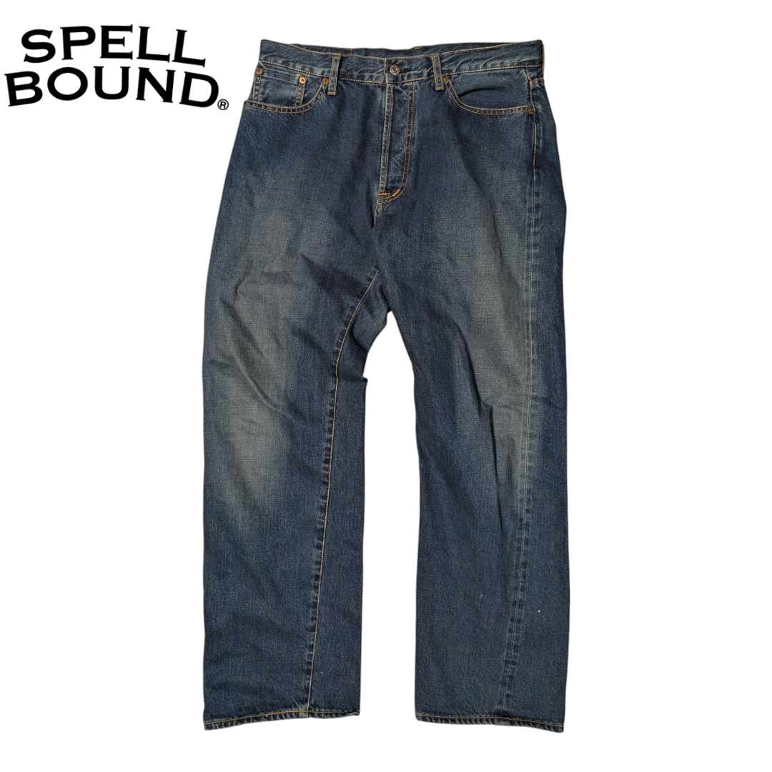 SPELL BOUND(スペルバウンド)のy2k 00s Spellbound ユーズドブルー デニムパンツ メンズのパンツ(デニム/ジーンズ)の商品写真