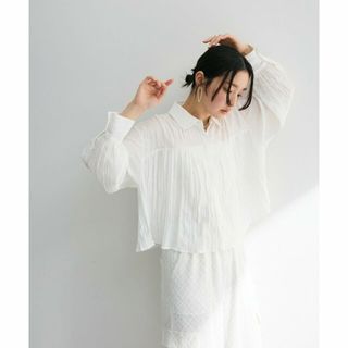 グリーンパークス(green parks)の【オフホワイト】・SUGAR SPOON ワッシャーキリカエブラウス(シャツ/ブラウス(長袖/七分))