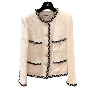 CHANEL - 極美品 CHANELシャネル ツイード パイピング CHANEL - 極美品 CHANELシャネル ツイード パイピング