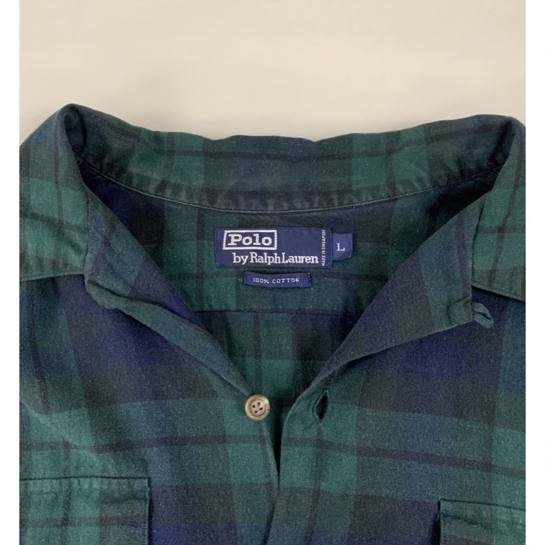 POLO RALPH LAUREN - POLO RALPH LAUREN 90S LS オープンカラーシャツ 