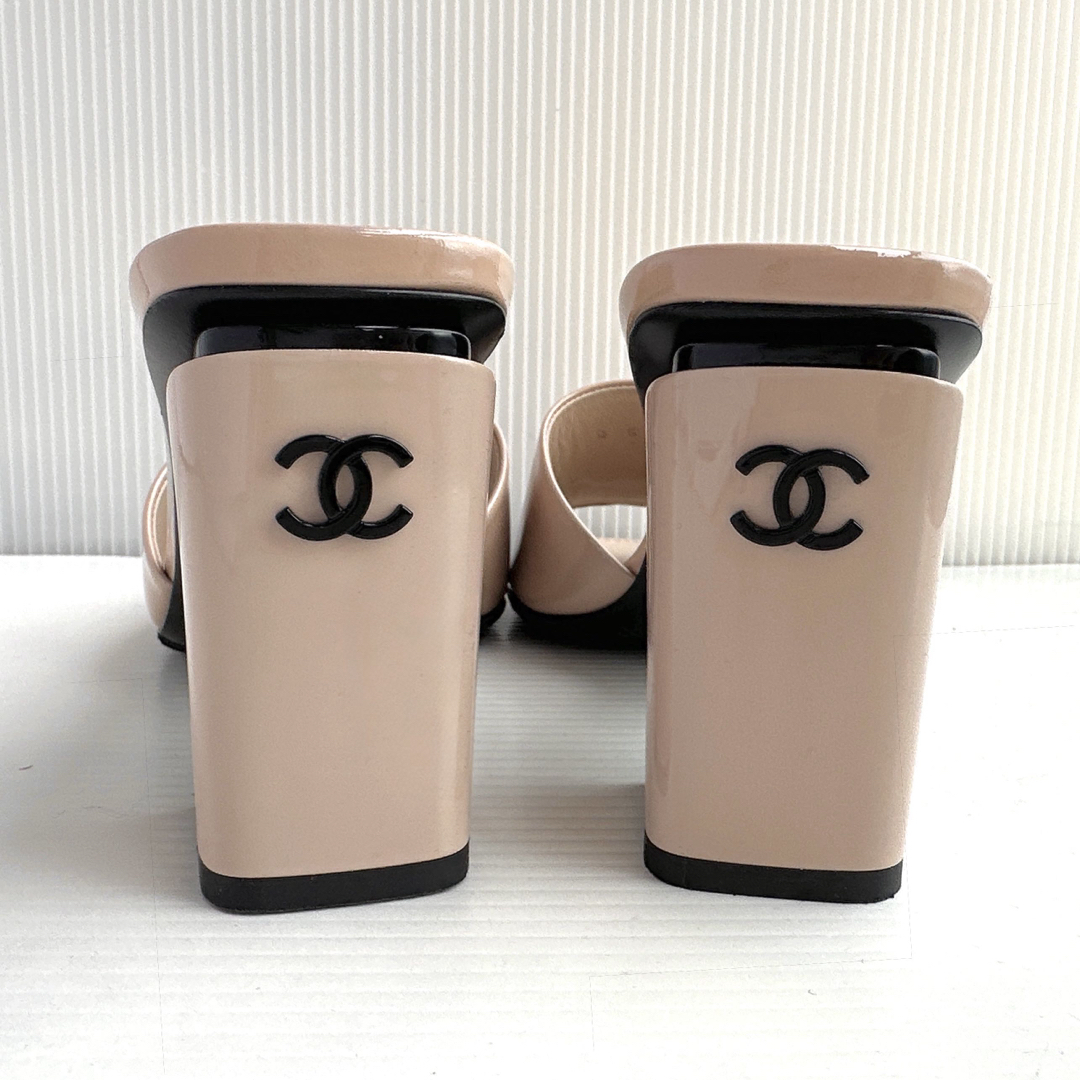 CHANEL - CHANEL シャネル ココマーク ミュール サンダル CHANEL - CHANEL シャネル ココマーク ミュール サンダル