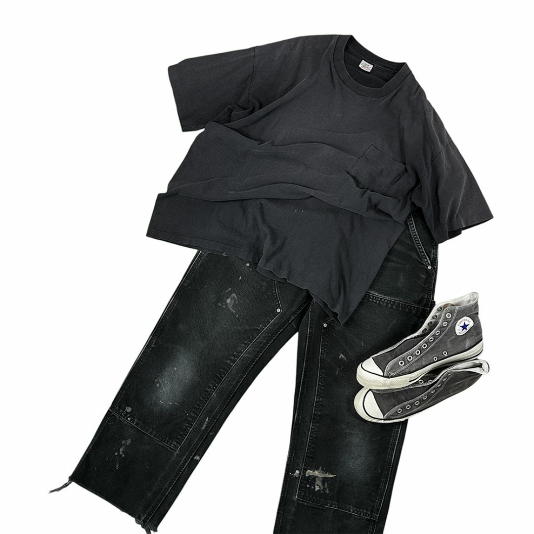 carhartt - CARHARTT ダブルニー 墨黒◎ペンキ◎ヒゲ◎フェード carhartt - CARHARTT ダブルニー 墨黒◎ペンキ◎ヒゲ◎フェード