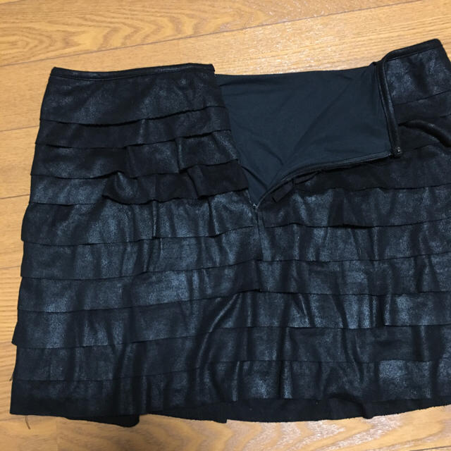GRACE CONTINENTAL(グレースコンチネンタル)のグレースコンチネンタル ダイアグラム スカート フェイクレザー  レディースのスカート(ミニスカート)の商品写真