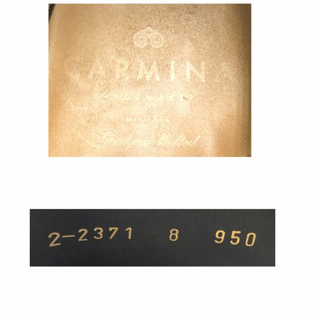 CARMINA - CARMINA カルミナ 8 950 ストレートチップ 内羽根 茶 CARMINA - CARMINA カルミナ 8 950 ストレートチップ 内羽根 茶