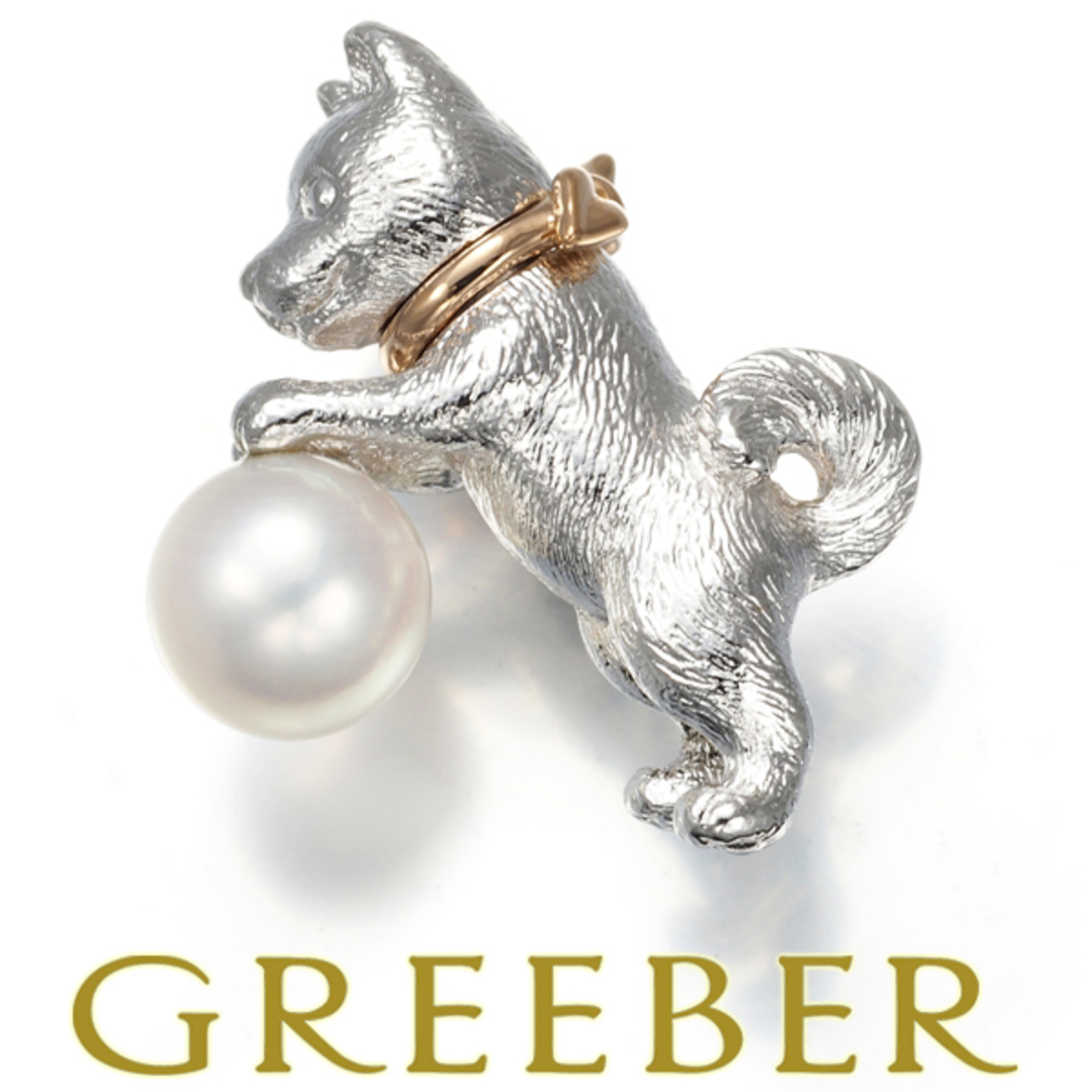 MIKIMOTO - ミキモト ブローチ パール 真珠 6.1mm 犬 イヌ MIKIMOTO - ミキモト ブローチ パール 真珠 6.1mm 犬 イヌ