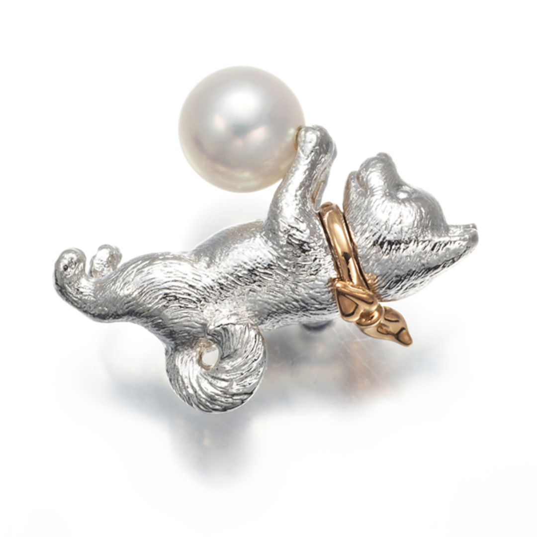 MIKIMOTO - ミキモト ブローチ パール 真珠 6.1mm 犬 イヌ MIKIMOTO - ミキモト ブローチ パール 真珠 6.1mm 犬 イヌ