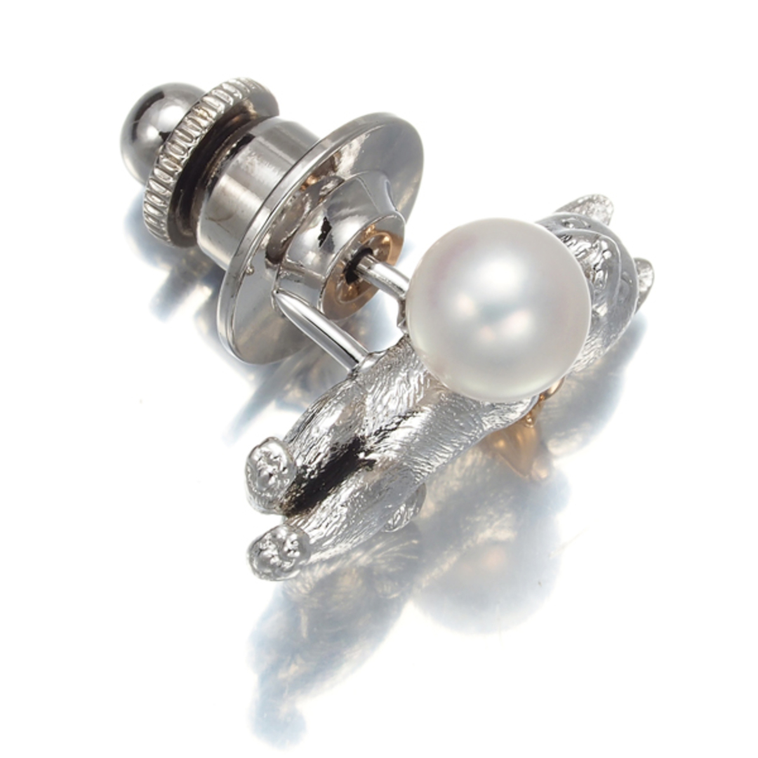 MIKIMOTO - ミキモト ブローチ パール 真珠 6.1mm 犬 イヌ MIKIMOTO - ミキモト ブローチ パール 真珠 6.1mm 犬 イヌ