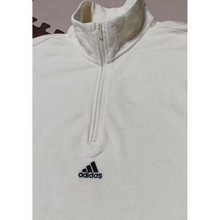 adidas - 80s【adidas】アディダス ジップ スウェット 刺繍ロゴ adidas - 80s【adidas】アディダス ジップ スウェット 刺繍ロゴ