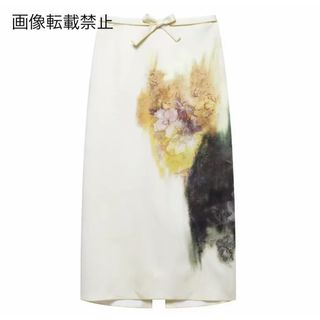 🐹3月新作🌸16875◆フラワー 花 タイトスカート (ロングスカート)