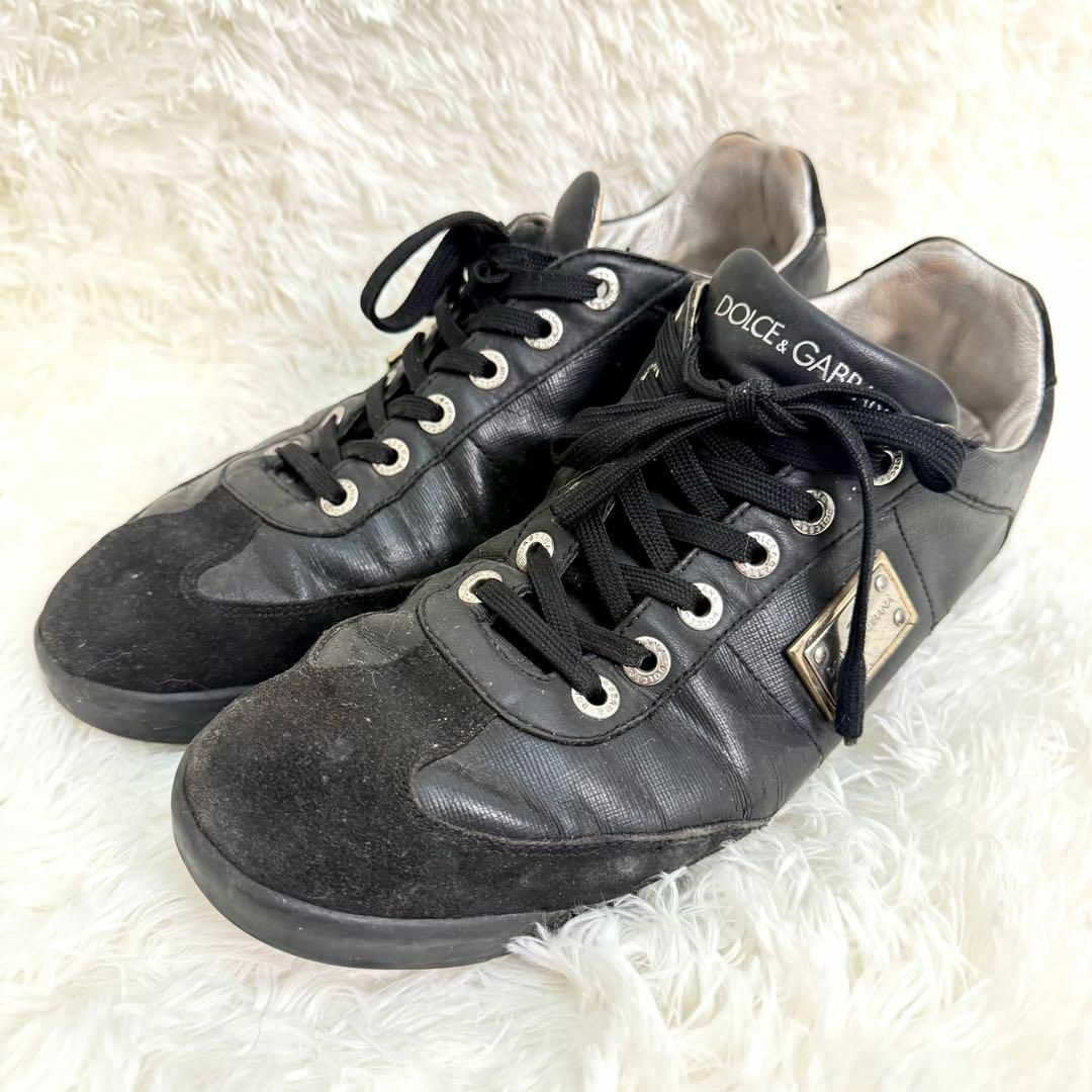 DOLCE&GABBANA - DOLCE&GABBANA ドルガバ ロゴプレートレザー DOLCE&GABBANA - DOLCE&GABBANA ドルガバ ロゴプレートレザー