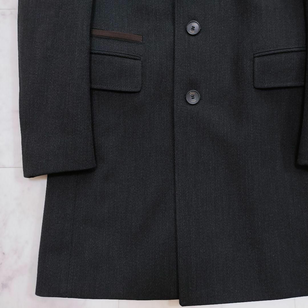 HUGO BOSS - 美品 HUGOBOSS スリムフィットチェスターコート HUGO BOSS - 美品 HUGOBOSS スリムフィットチェスターコート