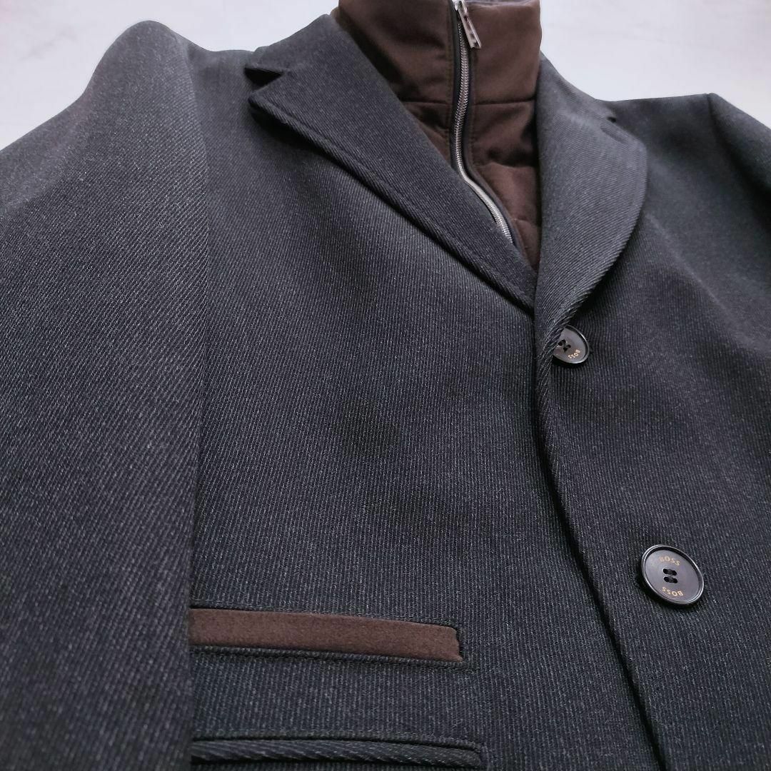 HUGO BOSS - 美品 HUGOBOSS スリムフィットチェスターコート HUGO BOSS - 美品 HUGOBOSS スリムフィットチェスターコート