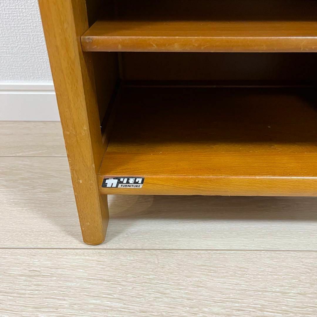 カリモク家具 - (き97)カリモク 8段木製ラック 昭和レトロな カリモク家具 - (き97)カリモク 8段木製ラック 昭和レトロな