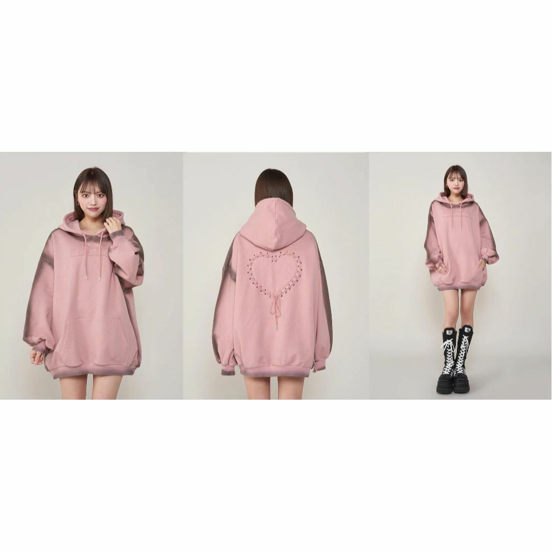 Darich - ダーリッチ darich スプレーレースアップフーディ PNK Darich - ダーリッチ darich スプレーレースアップフーディ PNK