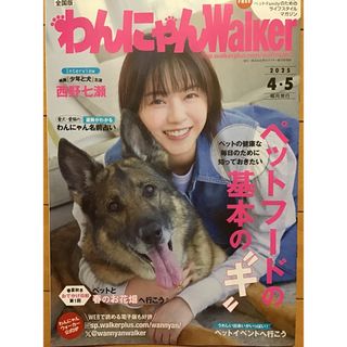 西野七瀬　★わんにゃんWalker 2025/4・5月号(全28ページ)★A4(専門誌)