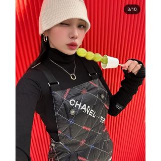 CHANEL - ☆美品☆シャネル サロペット ノースリーブ ブラック CHANEL - ☆美品☆シャネル サロペット ノースリーブ ブラック