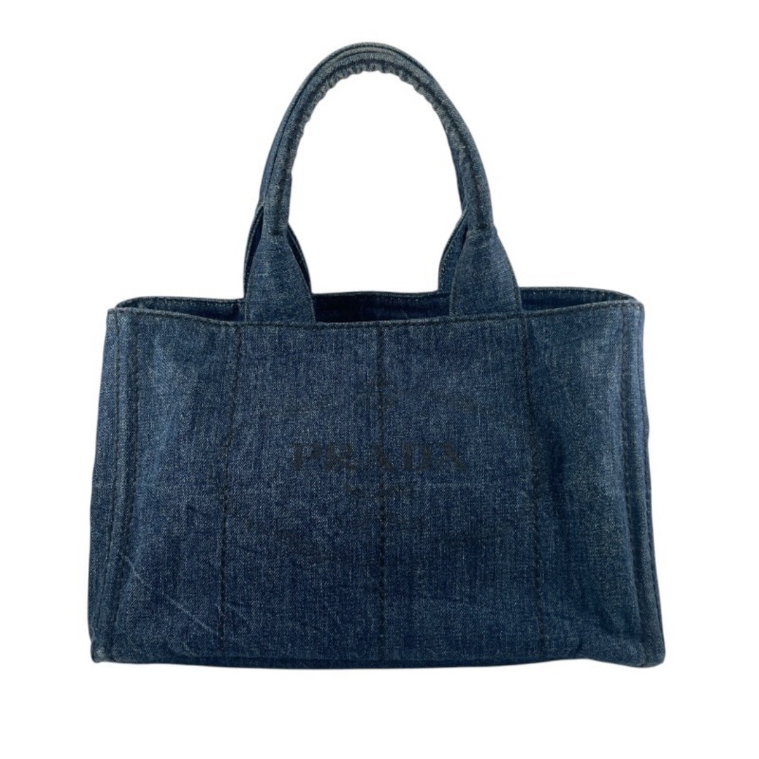PRADA - 【PRADA】プラダ デニム カナパ B1877B トートバッグ レディース ハンドバッグ インディゴ ブルー