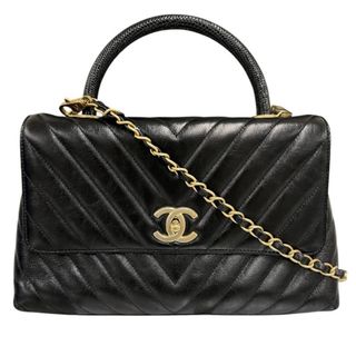 CHANEL - CHANEL シャネル クロスステッチ 2way ラムスキン CHANEL - CHANEL シャネル クロスステッチ 2way ラムスキン